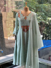 Blue Embroidered Suit