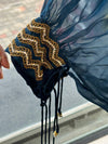 Blue Embroidered Kaftan Co Ord