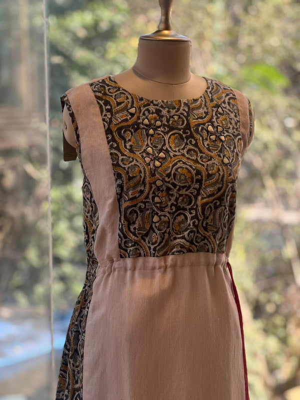 Beige Sleeveless Tunic