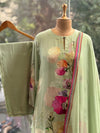 Green Floral Suit