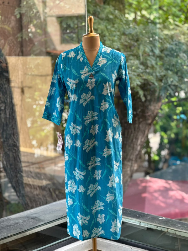 Sky Blue V Neck Co Ord