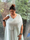Pastel Blue Kaftan Style Gown