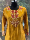 Yellow Embroidered Palazzo Set
