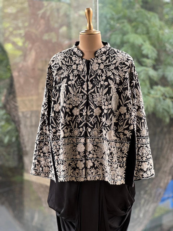 Black Stylish Jacket Set