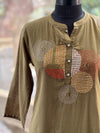 Mehndi Green Embroidered Suit