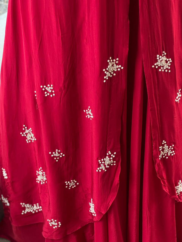 Red Kaftan Style Gown