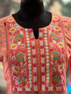 Peach Thread EmbroideredCo Ord