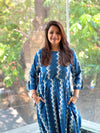 Blue Printed Jumpsuit
