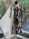 Black Printed Dupatta Set