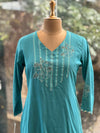 Light Blue Dupatta Set