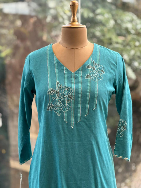 Light Blue Dupatta Set