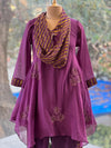Purple Cowl Neck Co Ord