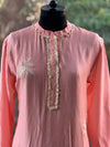 Pink Embroidered Dupatta Set