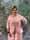 Pink Hand Work Palazzo Set