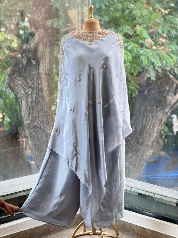 Pastel Blue Kaftan Set