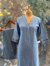 Blue VNeck Co Ord