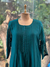 Teal Blue Mul Chanderi Suit