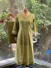 Green Hand Painted Co Ord