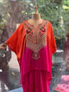 Orange Shaded Skirt Set
