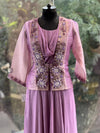 Mauve Tissue Jacket Tunic