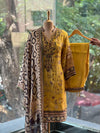 Yellow Digital Print Suit