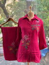 Maroon Floral Co Ord
