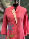 Pink Handloom Dot Co Ord
