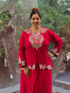 Red Skirt Set