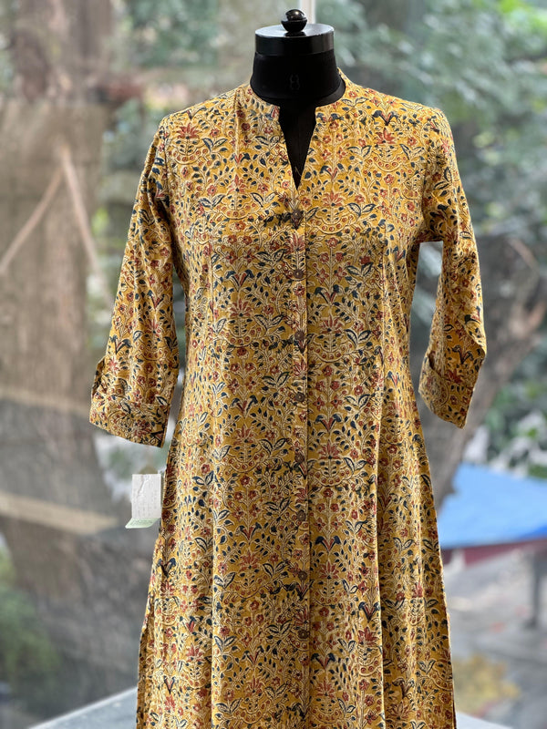 Yellow Kalamakari Tunic