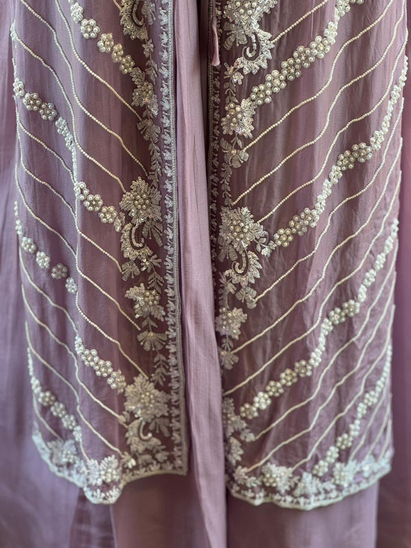 Mauve Jacket Style Gown
