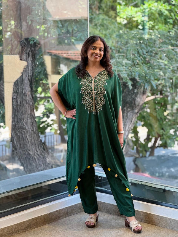 Bottle Green Kaftan Co Ord