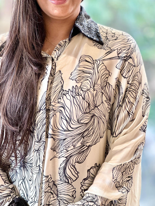 One side kaftan kurta
