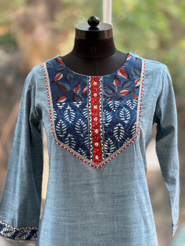 Blue Indigo Kurta