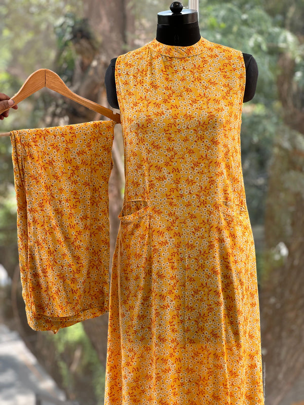 Yellow Halter Neck Co Ord