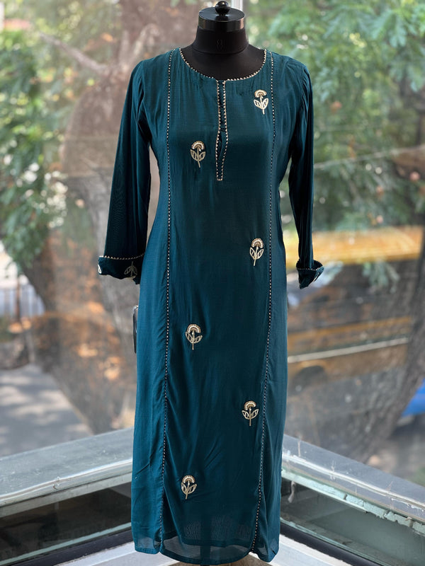 Blue Organa Dupatta Set