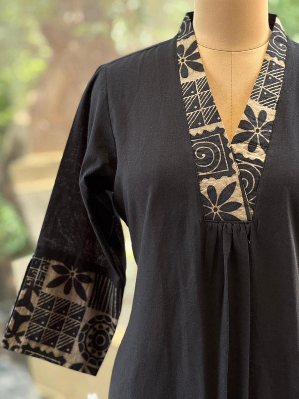 Black VNeck Co Ord