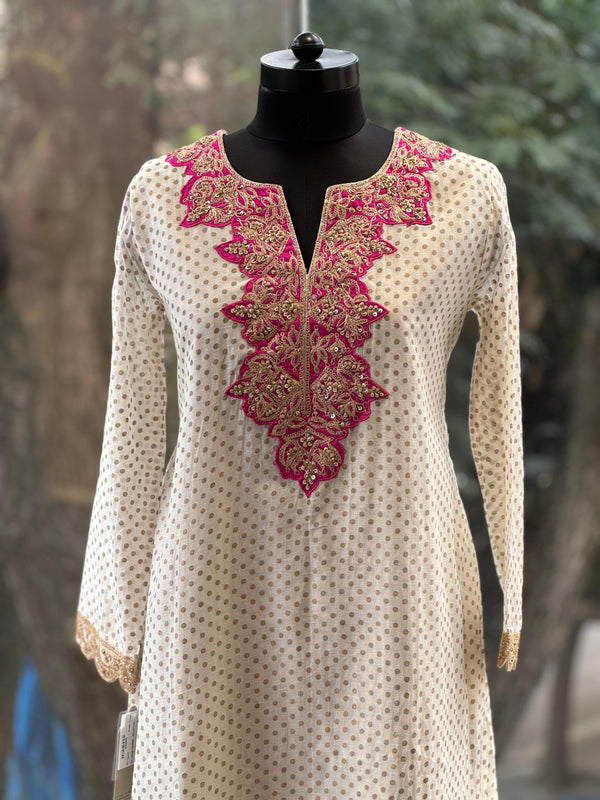 Cream Sharara Set