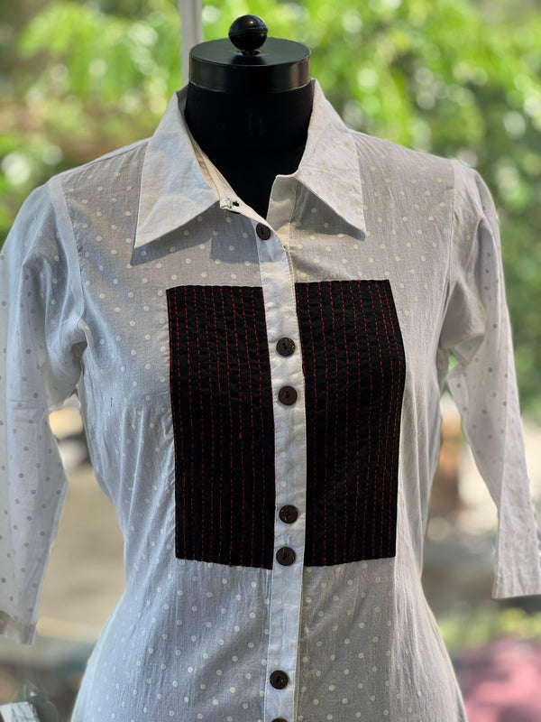 White Collared Tunic