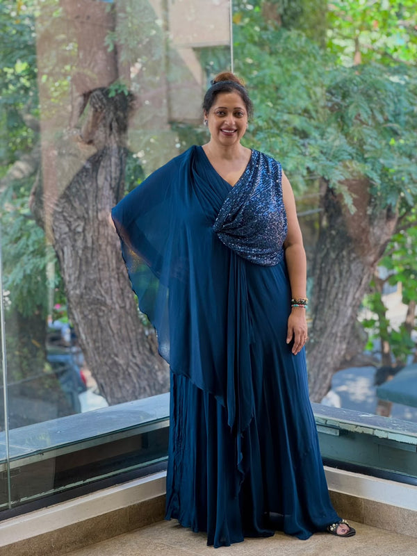 Blue Shimmer Gown