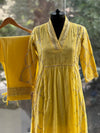 Yellow Tari work Kurta Set
