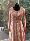 Peach Banarsi Gown