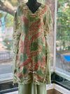 Green Embroidered Palazzo Set