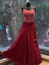 Maroon Taari Work Lehenga Set