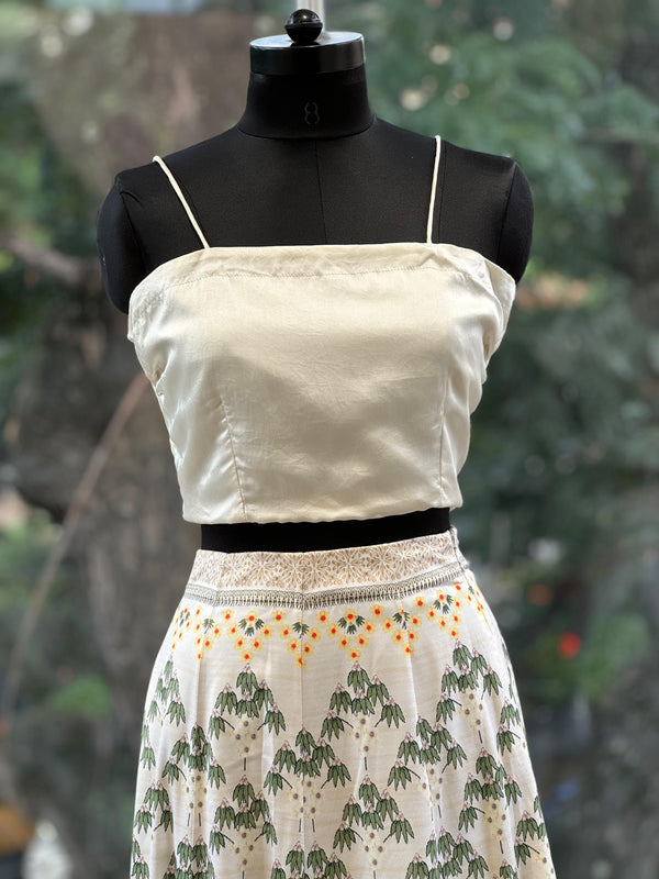 Off White Designer Made Skirt Set