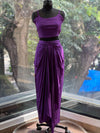 Purple Skirt Set