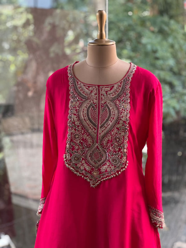 Pink Crush Dupatta Set