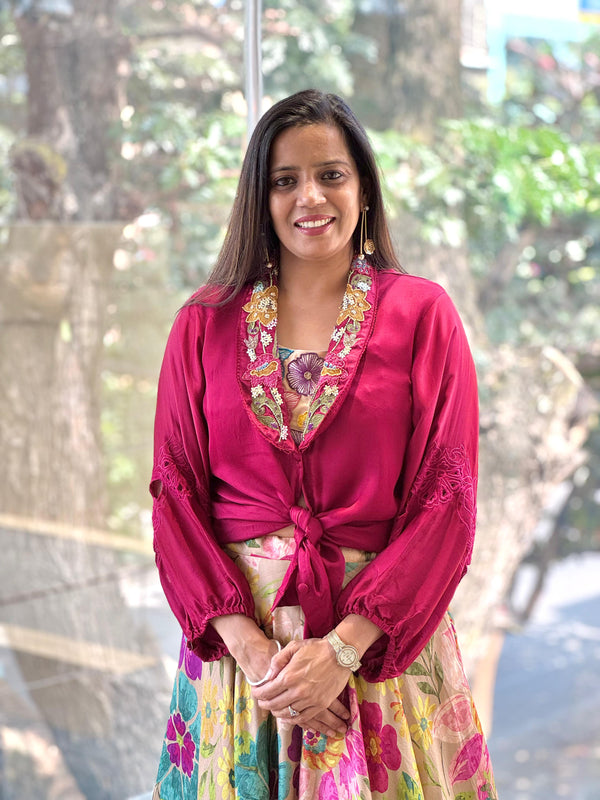 Beige Lehenga Set