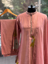 Peach Patch Work Dupatta Set