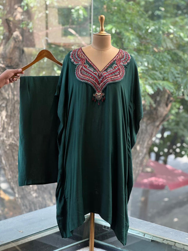 Green Kaftan Co Ord