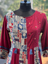 Maroon Printed Tunic